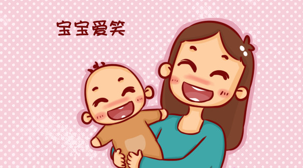 宝宝爱笑可能是利于互动